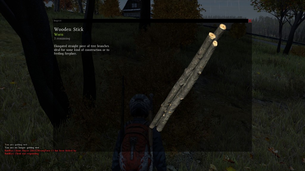 DayZ Standalone wooden Stick