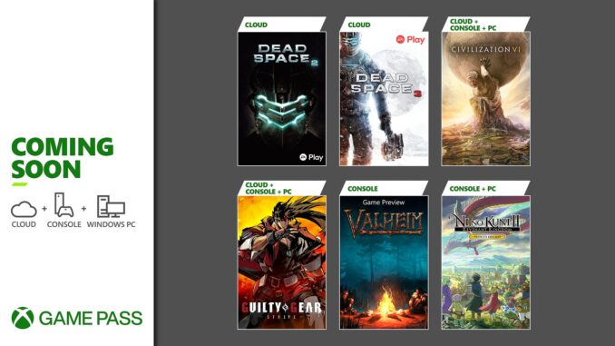 Xbox Game Pass Highlights im März