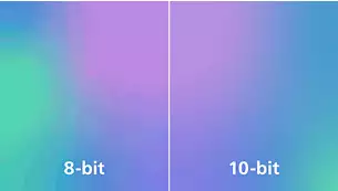 1,07 Milliarden Farben für beeindruckende Farben und feinste Abstufungen