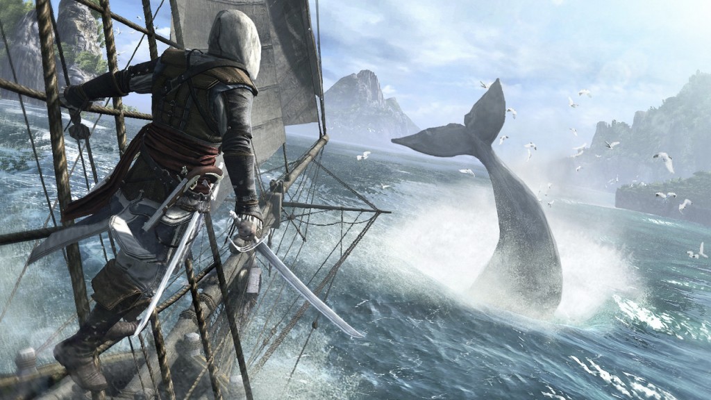 Gamerschoice - Edward mit einem Wal aus dem Spiel AC 4 Black Flag