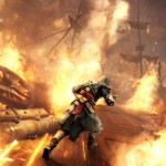 Gamerschoice - ein brennendes Schiff aus dem Game Assassins Creed Revelations