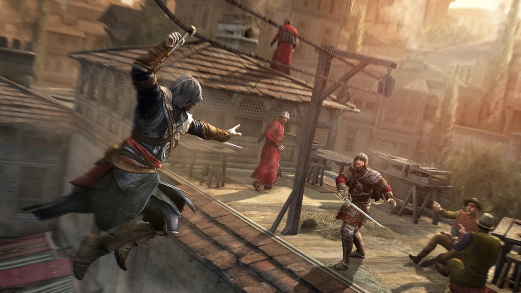 Gamerschoice - Zipline Szene aus dem Game Assassins Creed Revelations